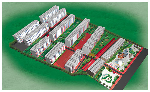 辽宁电子工程学校小广场规划设计效果图Ⅱ